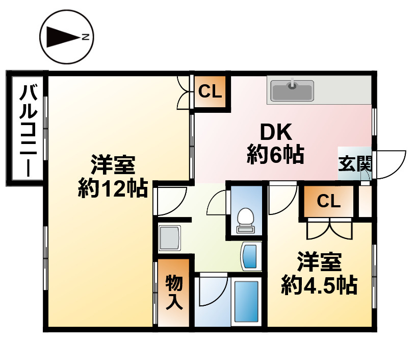 アムスプラザ Aの間取り