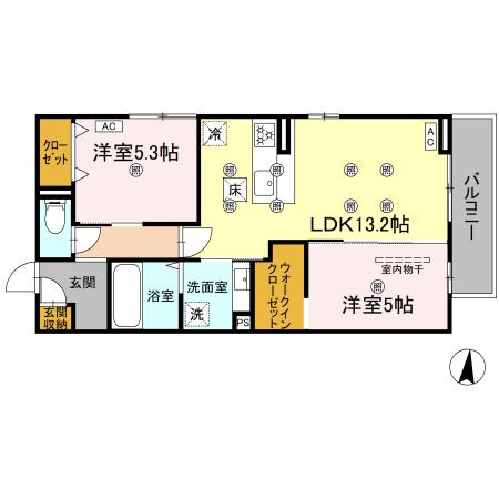 【間取り】 | クランツ北井門Ａ
