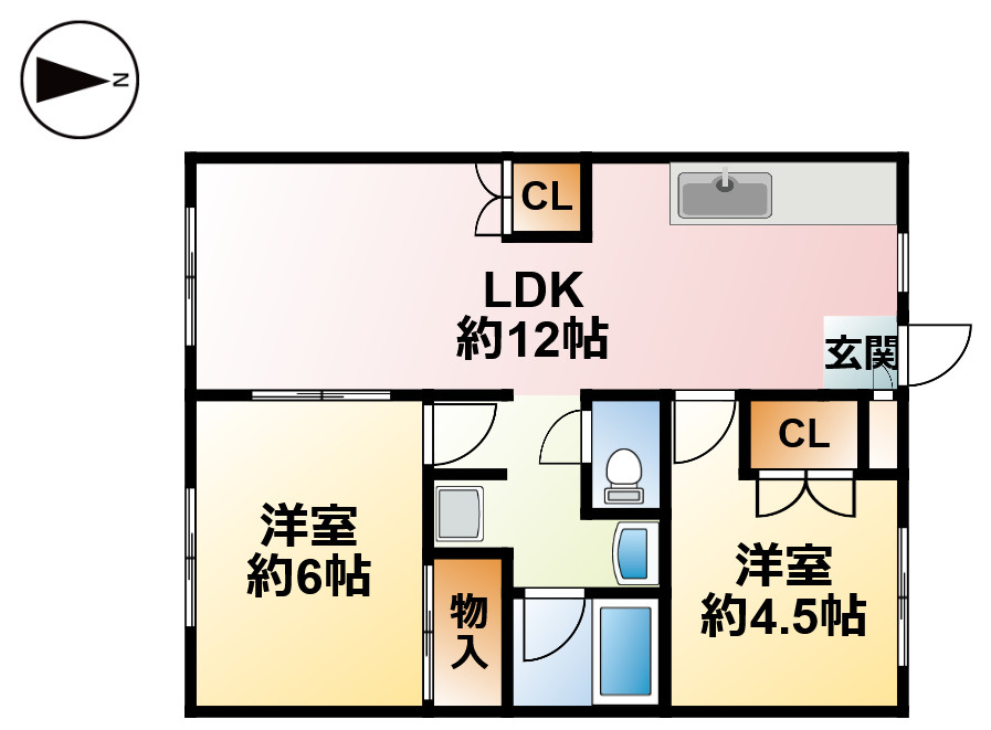 アムスプラザ Aの間取り