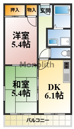 グリーンファンタンの間取り