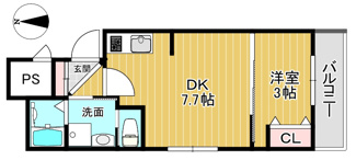 【間取り】 | アドバンスコート五条丹波口
