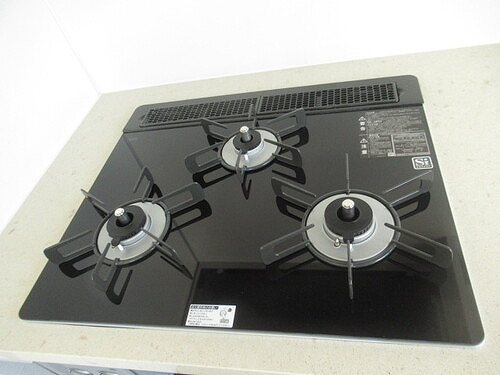 オープンレジデンシア銀座築地のキッチン|ガスコンロ　※2018年9月撮影