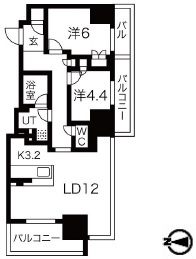【間取り】 | ローレルタワー御堂筋本町