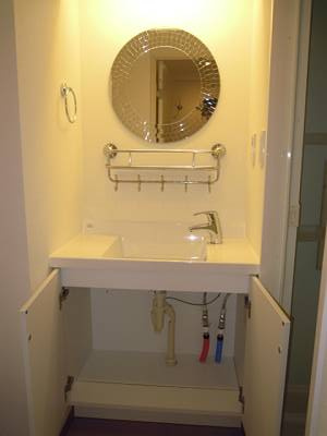 プランタン月島の洗面所