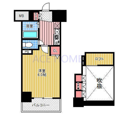 【間取り】 | エステムコート難波ミューステージ