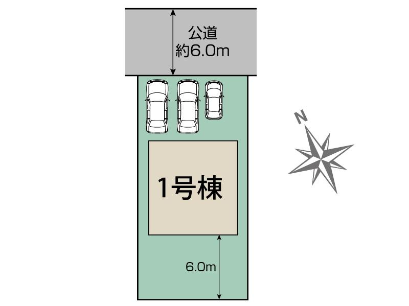 Blooming　Garden　深谷市東方町４丁目の区画図