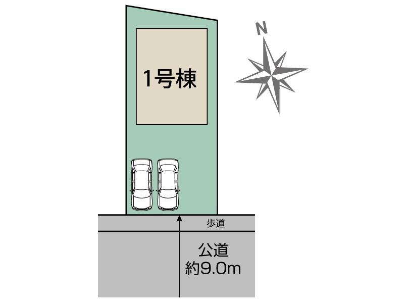 Blooming　Garden　深谷市上柴町西5丁目の区画図