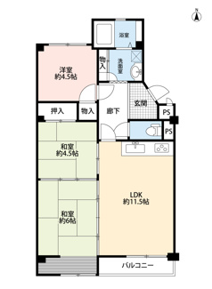 【間取り】 | メゾン茨木主原1号棟