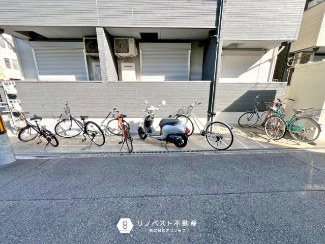 大阪市生野区南巽一棟の駐輪場|駐輪場も完備されています！