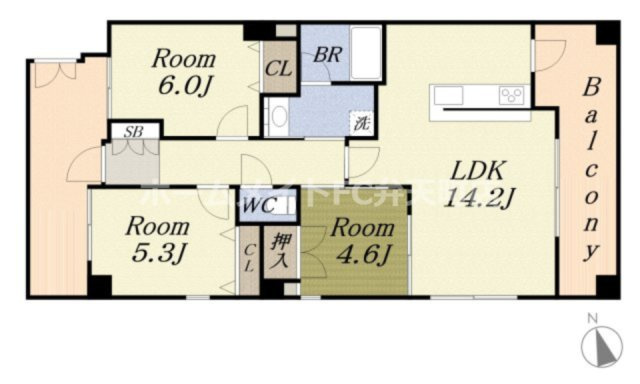 【間取り】 | アークフォレスト九条