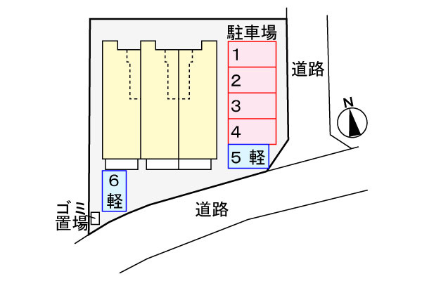 サニーハイツの区画図