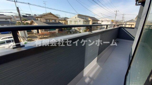 　深谷市田所町第2（駅徒歩9分）2号棟のバルコニー
