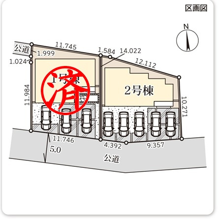 　深谷市田所町第2（駅徒歩9分）の区画図
