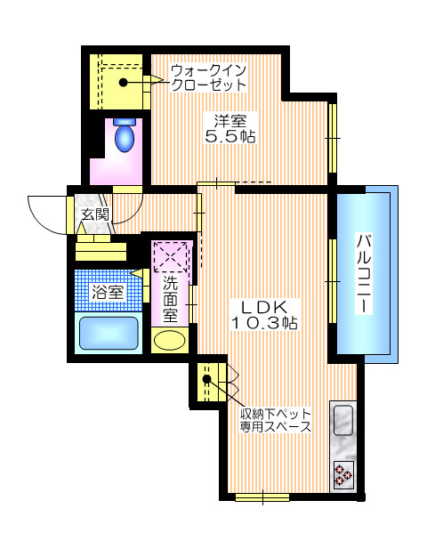 キャリアライズ湘南の間取り