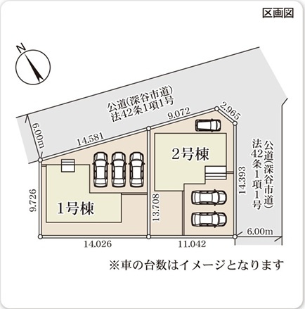 Livele　Garden　深谷市上柴町西第5の区画図