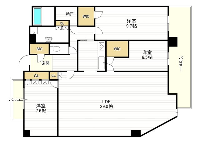 グランドメゾン大阪上本町の間取り