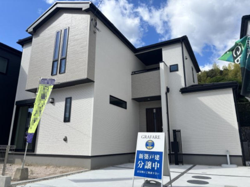 廿日市市大野下更地の外観|5号棟外観です。