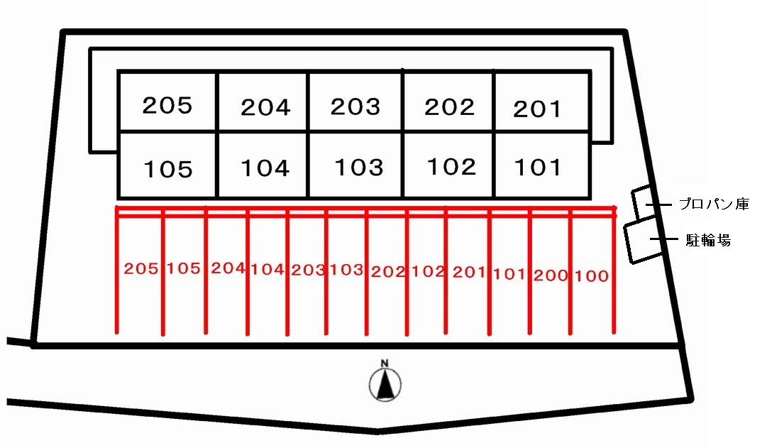 コーポラス　ＪＵＮＯの駐車場|駐車場