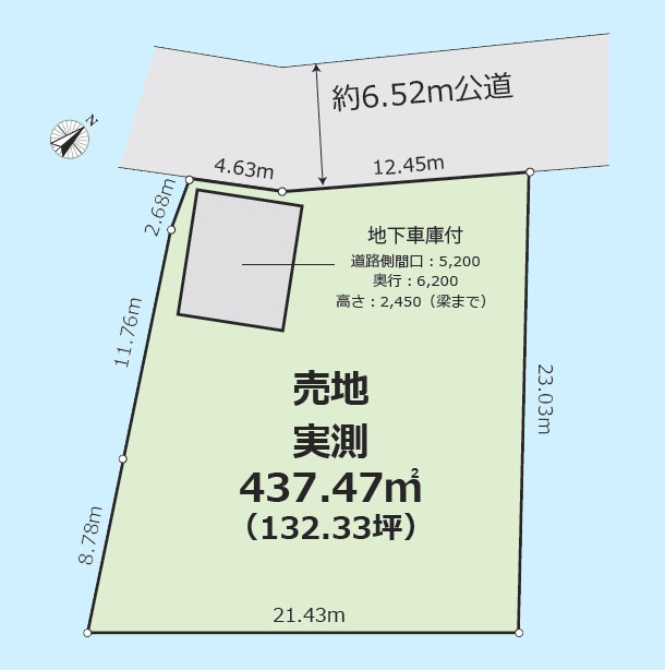 大田区南馬込５丁目の土地図