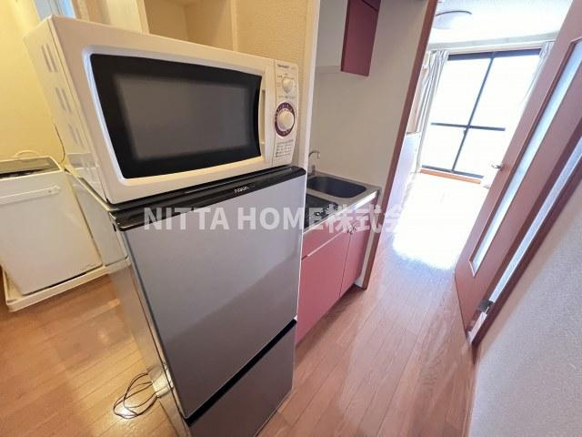 駅北ISAのバルコニー|電子レンジもあります★