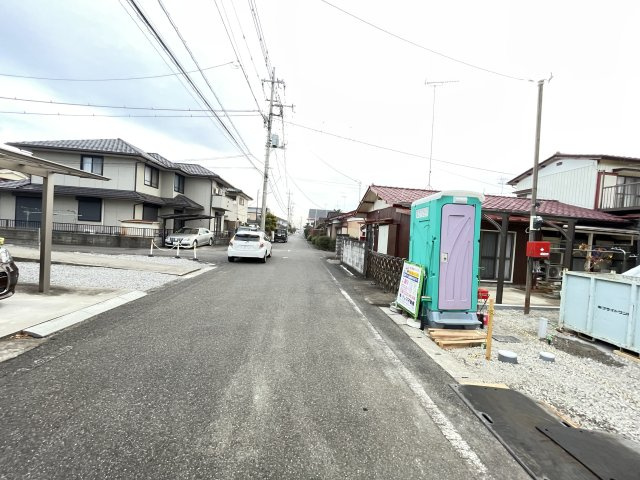 新築戸建・新築建売　館林市高根町第1　第八小・多々良中の前面道路含む現地写真