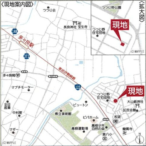 新築戸建・新築建売　館林市高根町第1　第八小・多々良中の地図