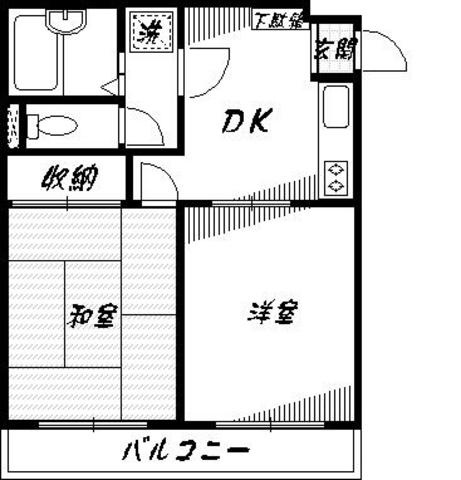 芳垣ハイツの間取り