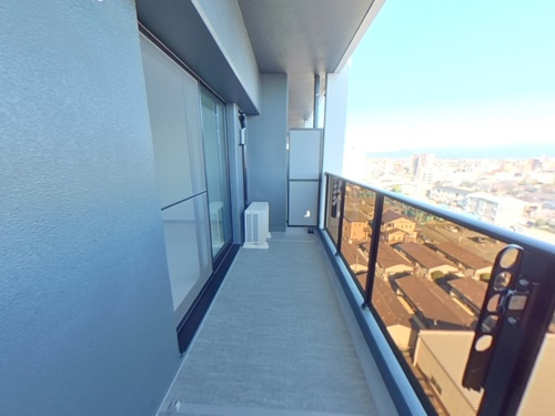 熊本市中央区八王寺町の賃貸マンションのバルコニー