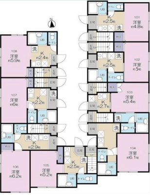 【区画図】 | ロンディネ鷺ノ宮 | 区画図☆