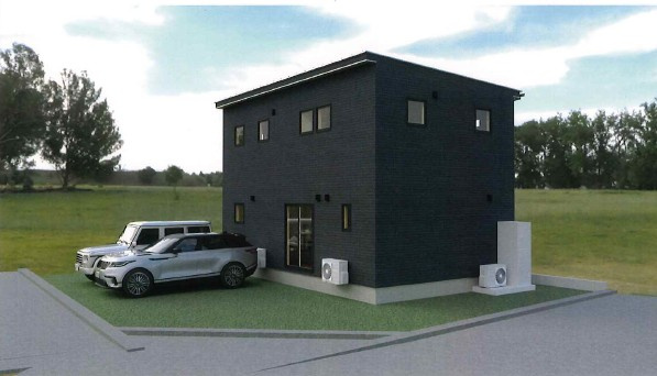 鶴岡市朝暘町24-23の外観パース|完成イメージパース図