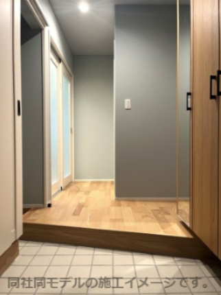 鶴岡市朝暘町24-23の玄関|同社同モデルの施工イメージです。