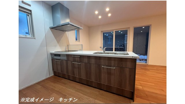 鶴岡市朝暘町24-23のキッチン|※同社同モデルの施工イメージです