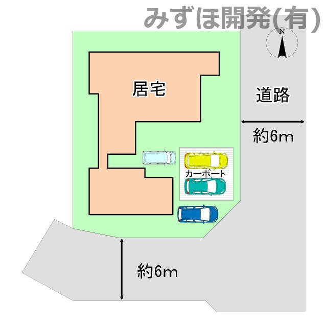 山形市高原町239-233の区画図