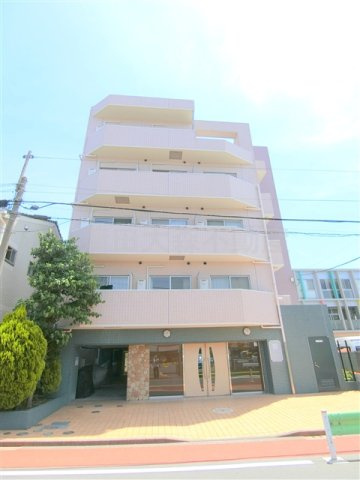 シンシア蒲田セカンドステージの外観|2001年9月築　RC鉄筋コンクリート造地上5階建て総戸数30戸の分譲賃貸JR蒲田駅徒歩圏内の東京都大田区新蒲田3丁目　池上線蓮沼駅と多摩川線矢口渡駅も徒歩圏内　オートロック宅配BOXゴミ捨て場付