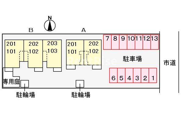 ミニヨン　フィオーレＡの駐車場|駐車場