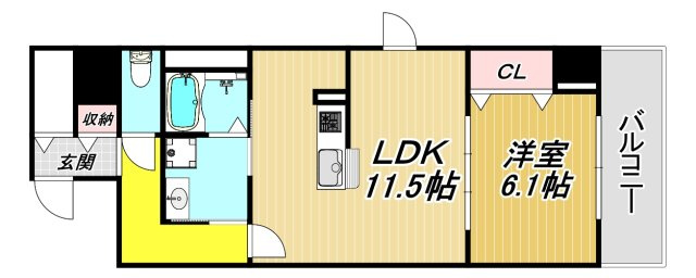クルール尼崎の間取り