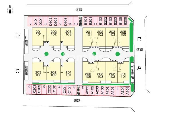 飛鶴Ｂの駐車場|駐車場
