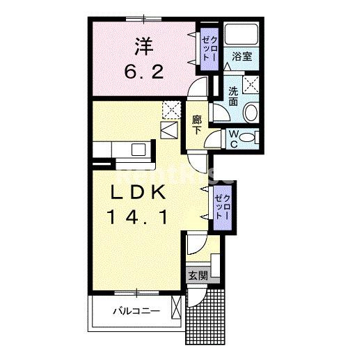 飛鶴Ｂの間取り|間取図