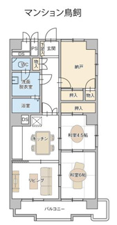 【間取り】 | マンション鳥飼