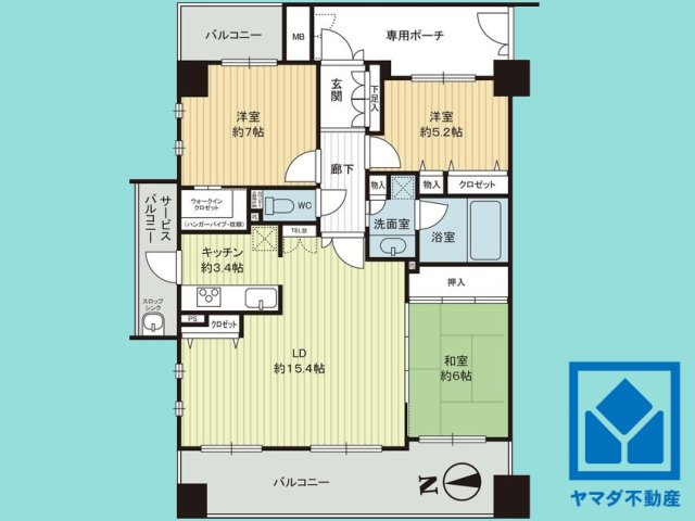 エスリード伏見桃山壱番館の間取り