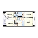 【間取り】 | リバーガーデンシティアリス　開放感ある間取り