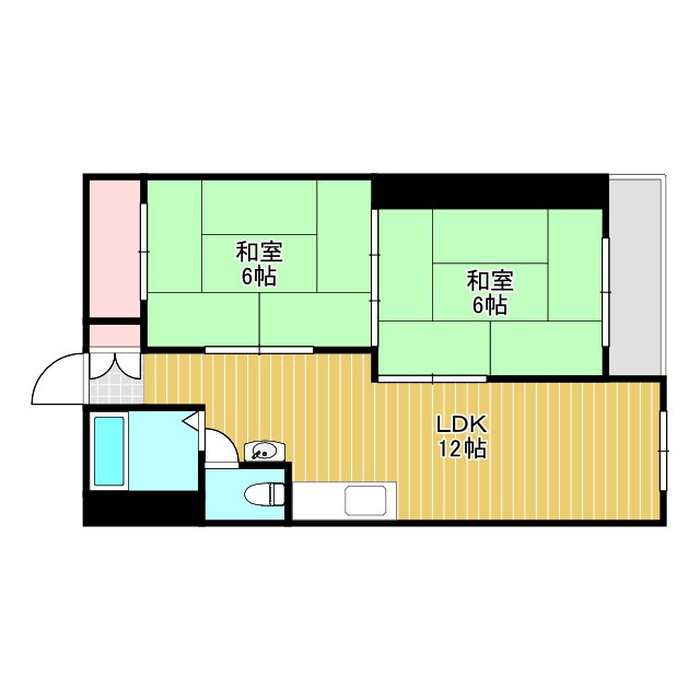 桃山台コーポラスの間取り
