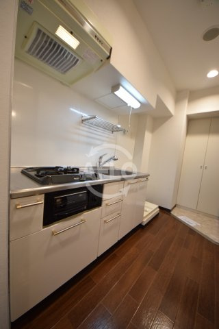 東小橋Ⅱ番館のキッチン|東小橋Ⅱ番館　グリル付き2口ガスコンロ