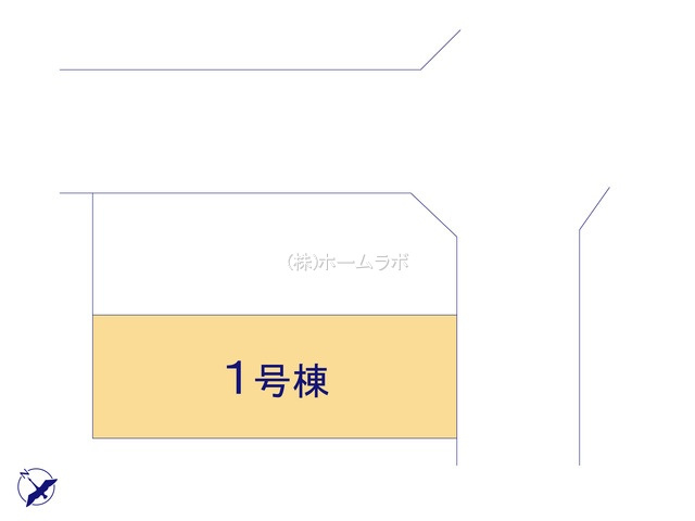【新築】鶴ヶ島市富士見新築分譲住宅 １号棟の区画図