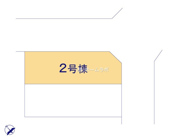 【新築】鶴ヶ島市富士見新築分譲住宅 2号棟の区画図