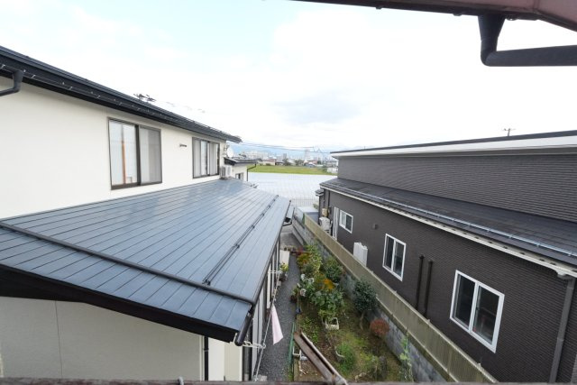【中古住宅】山形市飯塚町戸建の展望|ベランダからの眺望（東面）