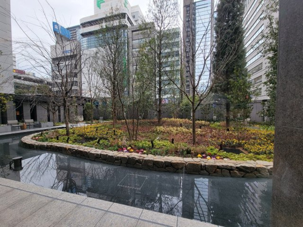 【庭】 | 【ゲーテッドガーデン】大阪初のゲーテッドガーデン。壮大な樹木や草花。四季折々の景観を楽しめます！