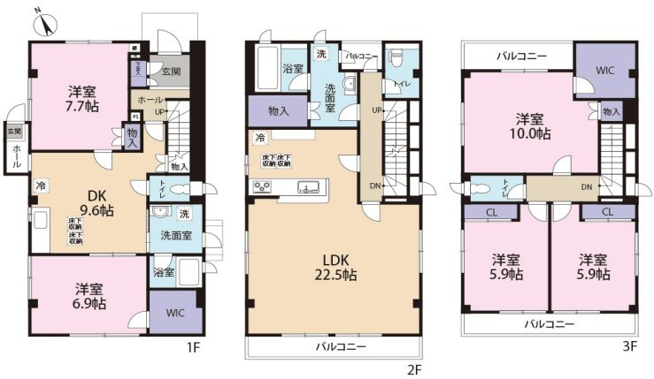 平塚市長持　中古戸建の間取り|間取図「平塚市長持中古戸建」