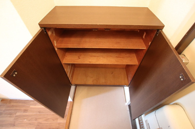 下駄箱付き玄関です。