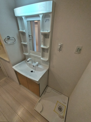 シャワー付き独立洗面台